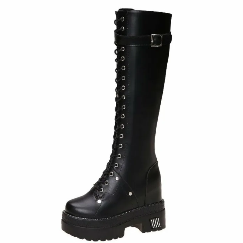 Knee High Boots Women - Stivali alti al ginocchio con plateau