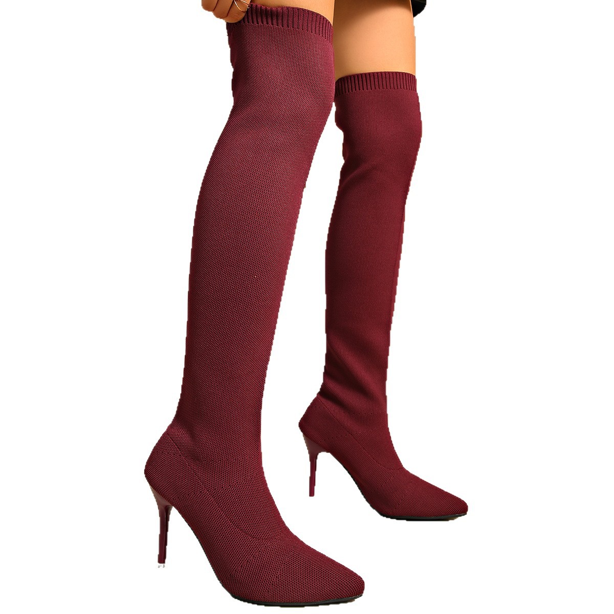 Sock Boot Women - Stivali alti sopra il ginocchio da