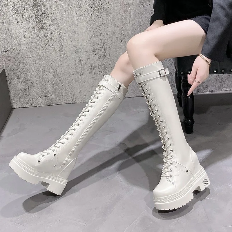 Stivali alti al ginocchio con  - Knee High Boots Women recensione e prezzo