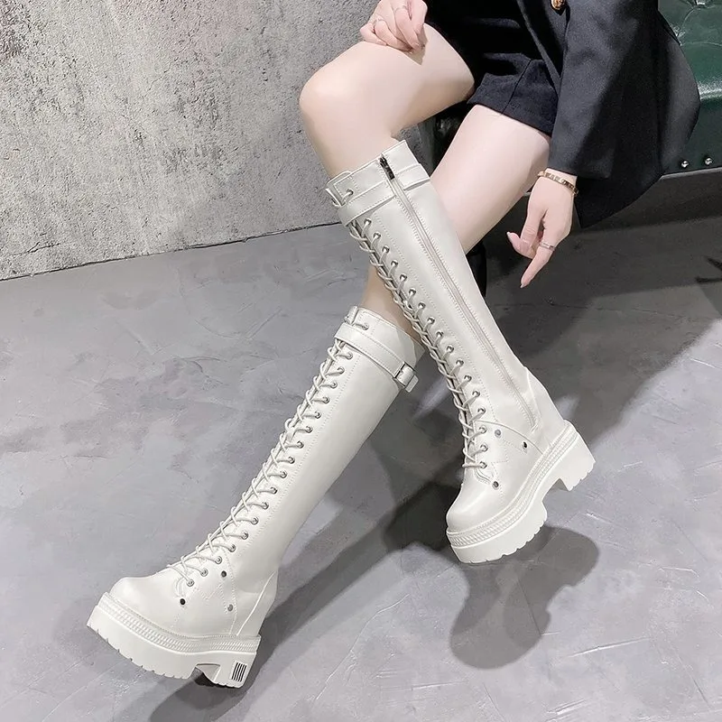 Stivali alti al ginocchio con  - Knee High Boots Women recensione e prezzo