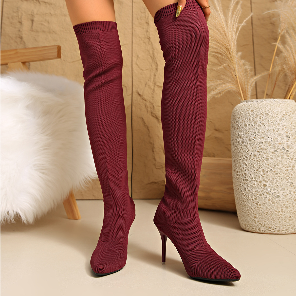 Stivali alti sopra il ginocchi - Sock Boot Women recensione e prezzo